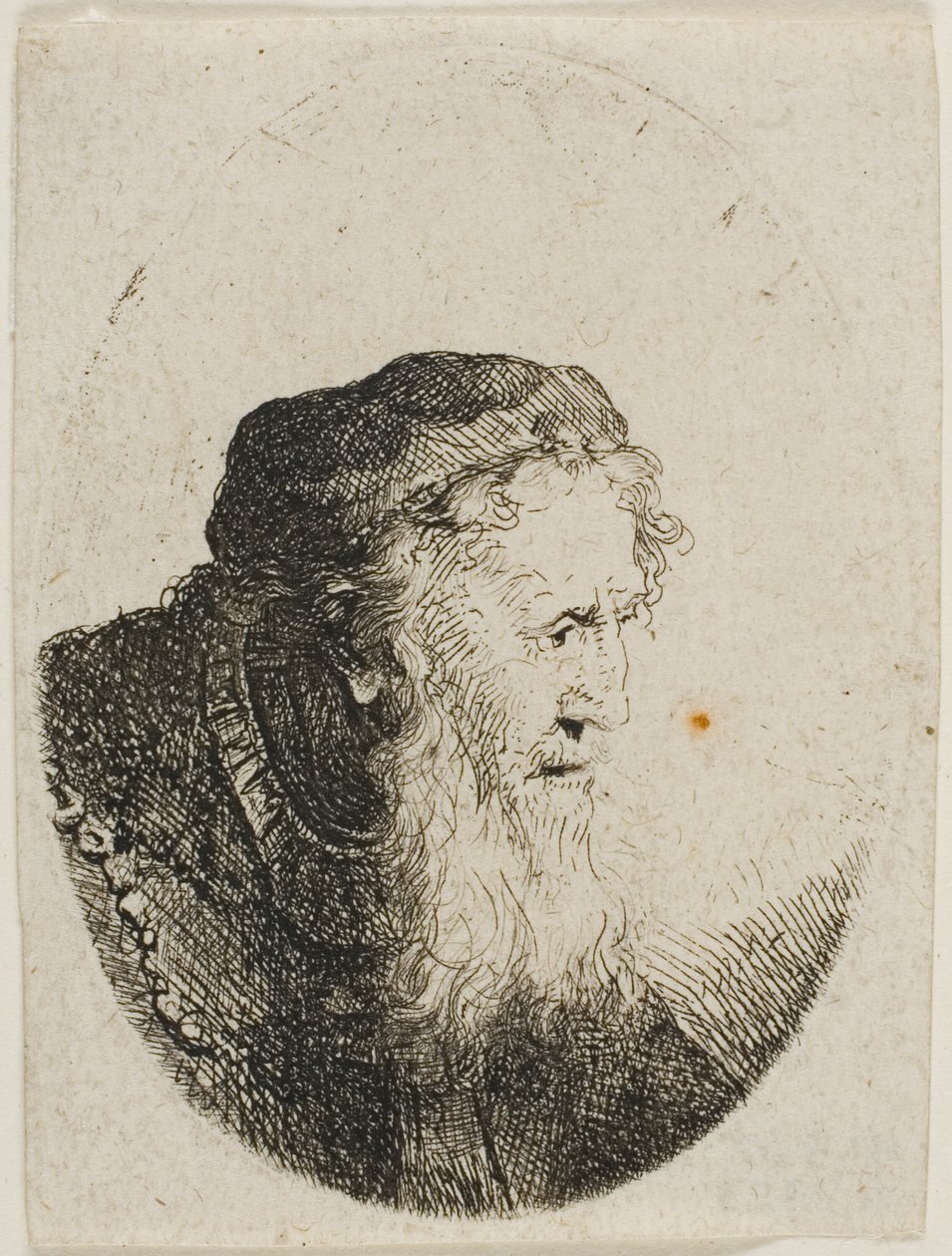 Bärtiger alter Mann mit Schädelkappe von Ferdinand Bol