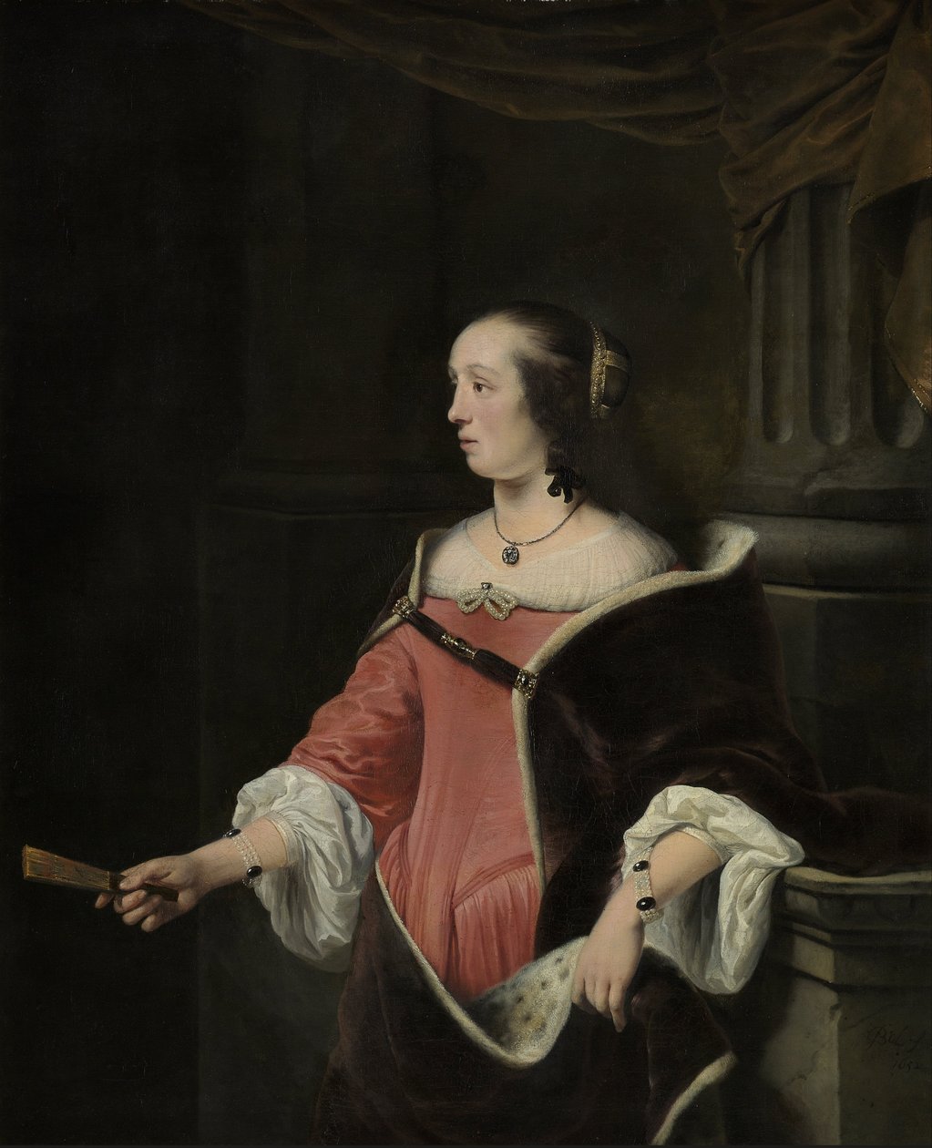Porträt einer Frau von Ferdinand Bol