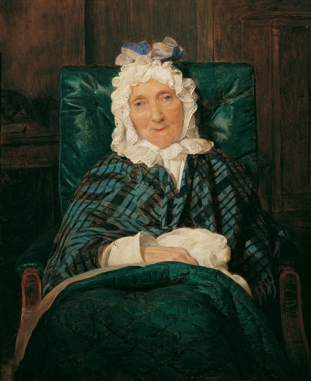 Aloisia Eltz im Lehnstuhl von Ferdinand Georg Waldmuller