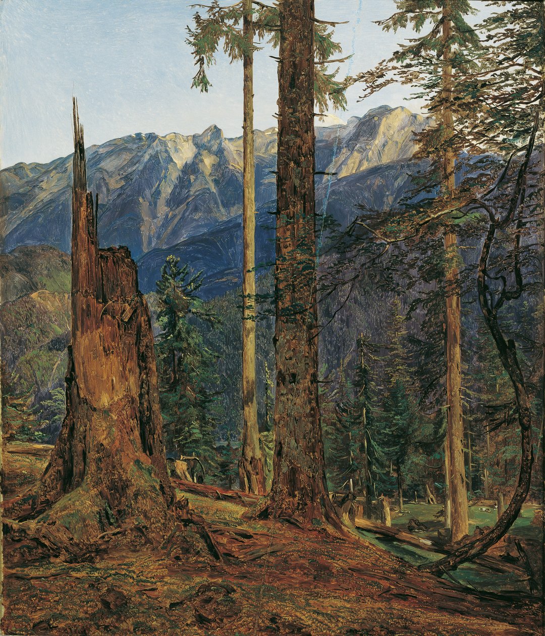 Das Höllengebirge bei Ischl von Ferdinand Georg Waldmuller