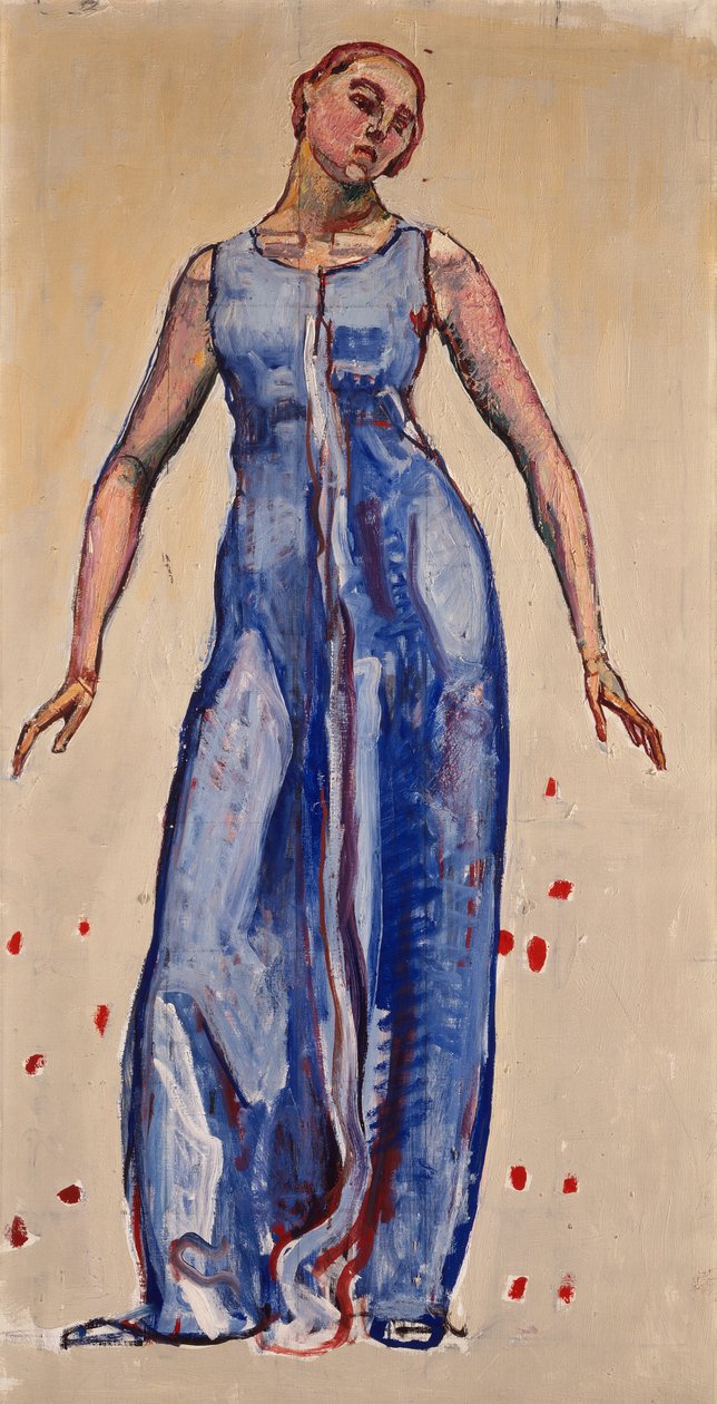 Figur, die in die Unendlichkeit blickt von Ferdinand Hodler