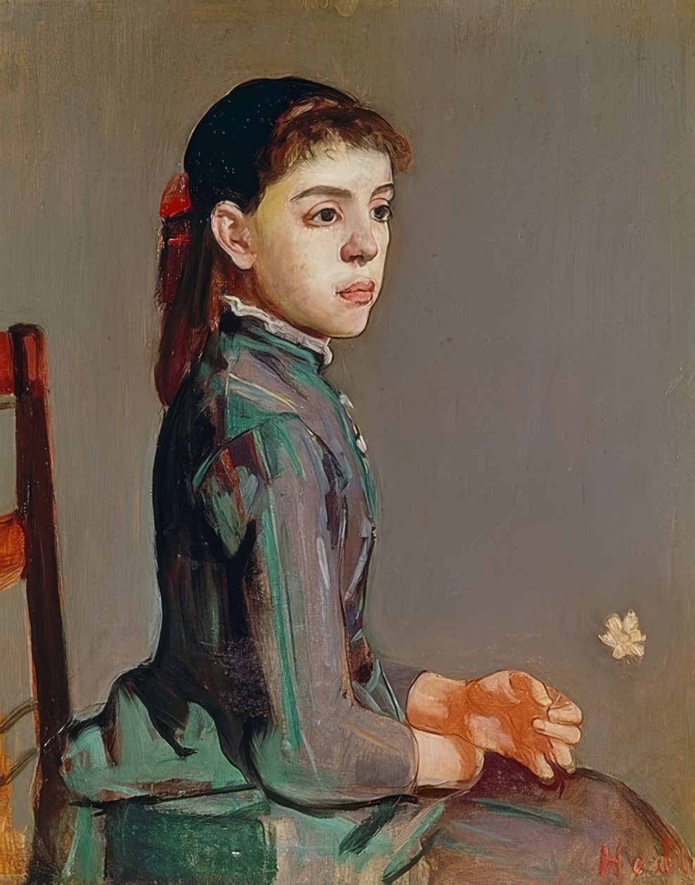 Junges Mädchen - Louise Duchosal von Ferdinand Hodler