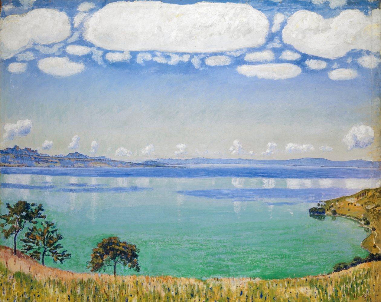 Genfersee, von Chexbres aus gesehen, 1905 von Ferdinand Hodler