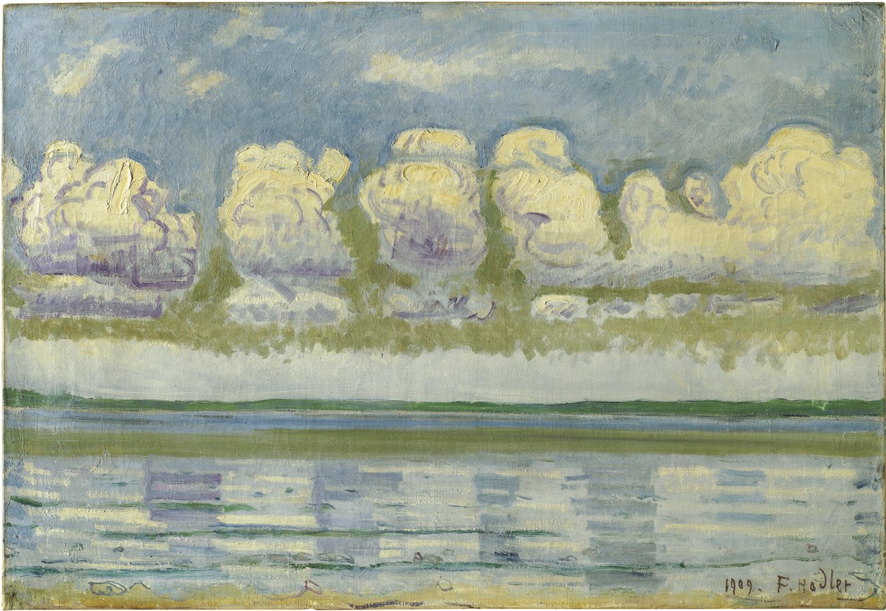 Genfersee mit dem Schweizer Jura, 1909 von Ferdinand Hodler