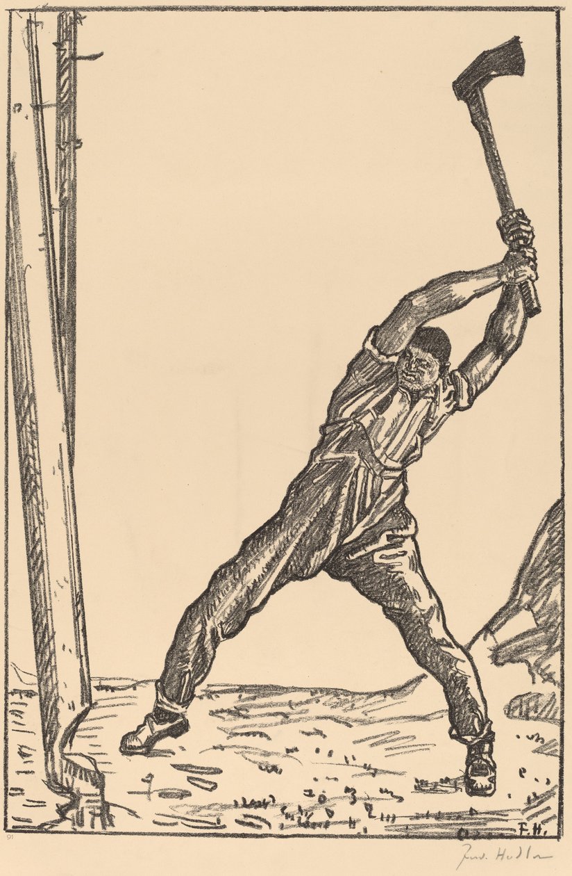 Holzfäller von Ferdinand Hodler