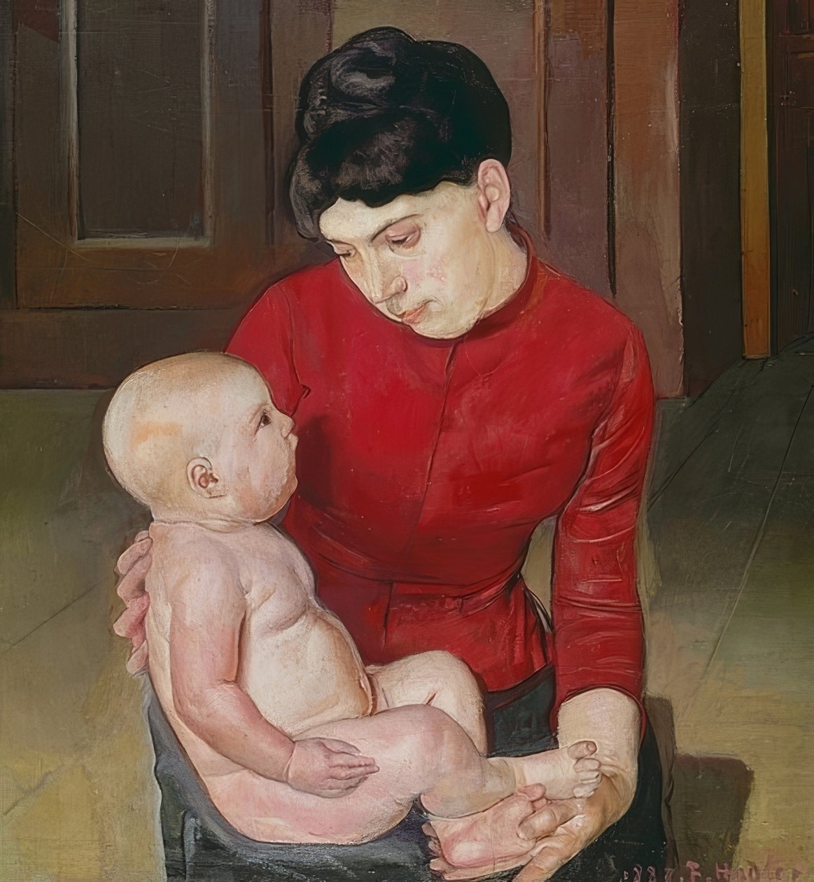 Mutter und Kind von Ferdinand Hodler