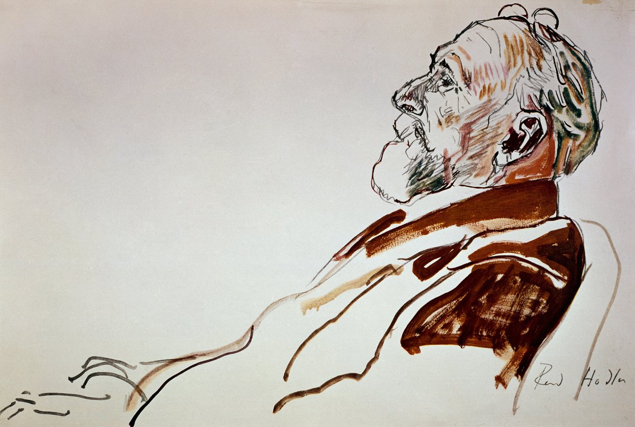 Porträt von Carl Spitteler von Ferdinand Hodler
