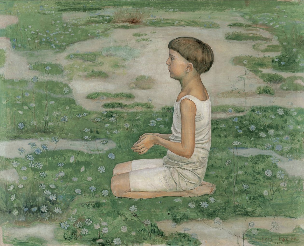 Die Anbetung II, 1894 von Ferdinand Hodler