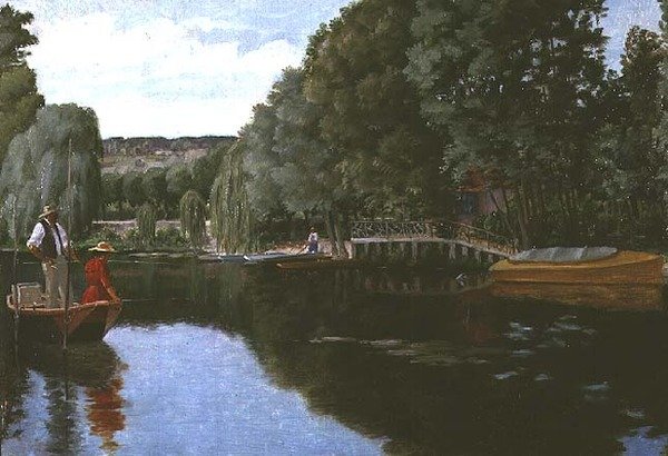 Angeln an einem Sommertag von Ferdinand Joseph Gueldry