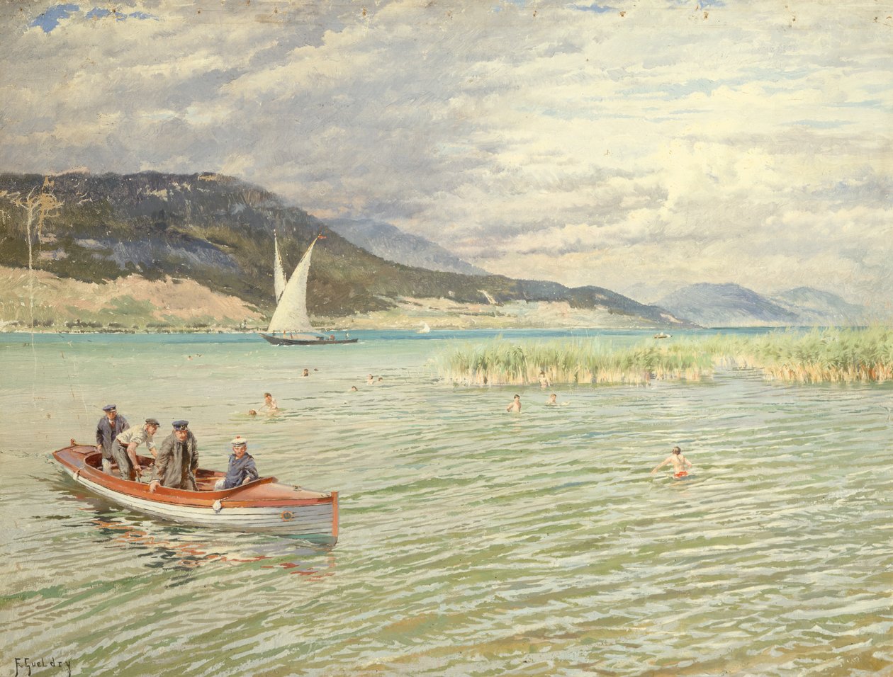 Auf dem See von Ferdinand Joseph Gueldry
