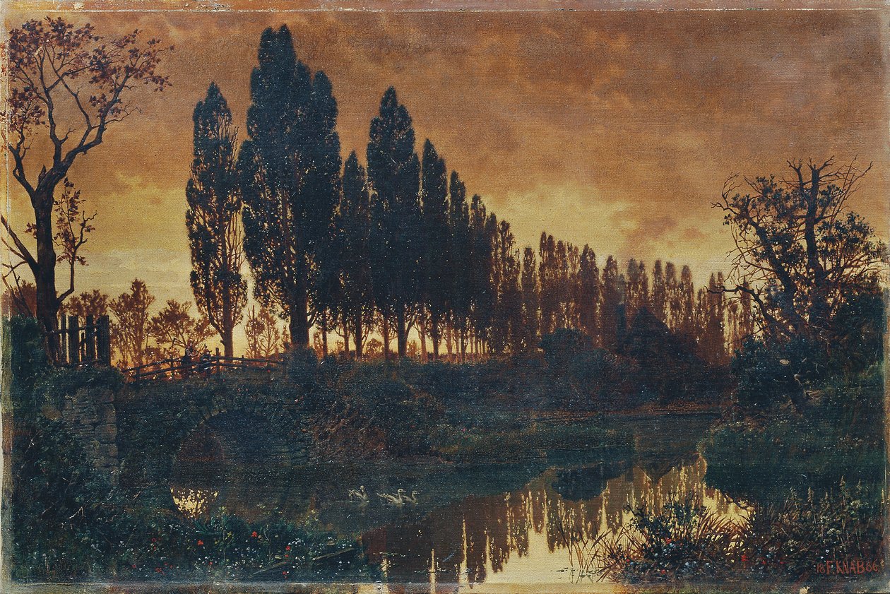 Bayrische Landschaft von Ferdinand Knab