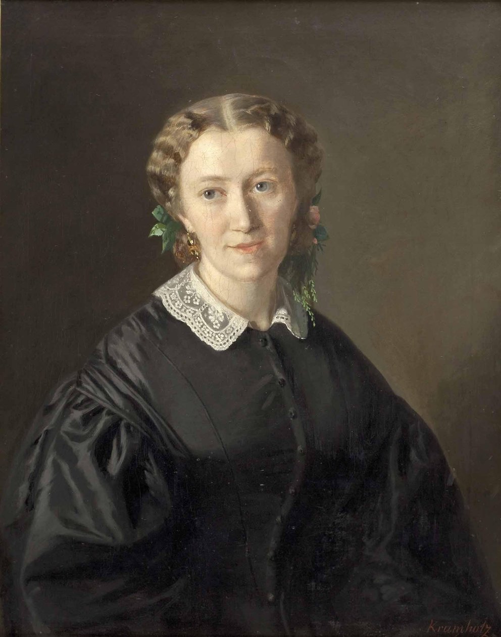 Porträt einer Dame von Ferdinand Krumholz