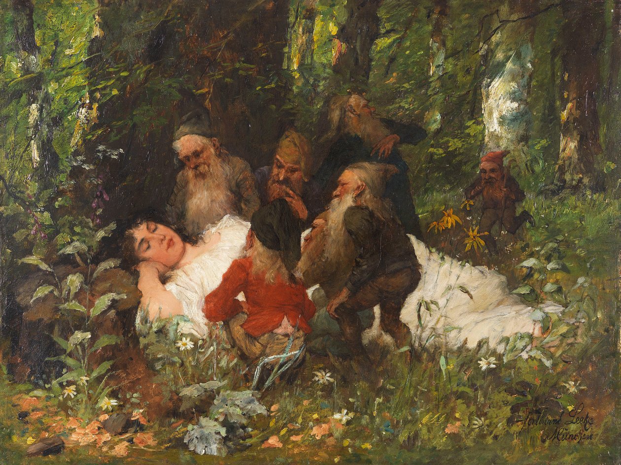 Schneewittchen, ca. 1890 von Ferdinand Leeke