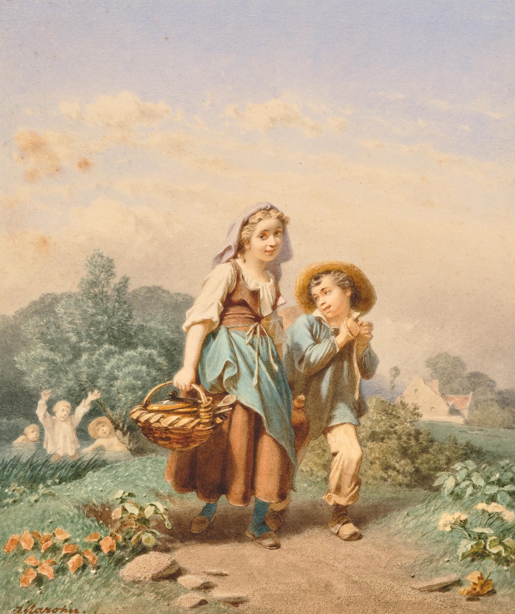 Ferdinand Mahron Weg zum Feld 2 von Ferdinand Marohn