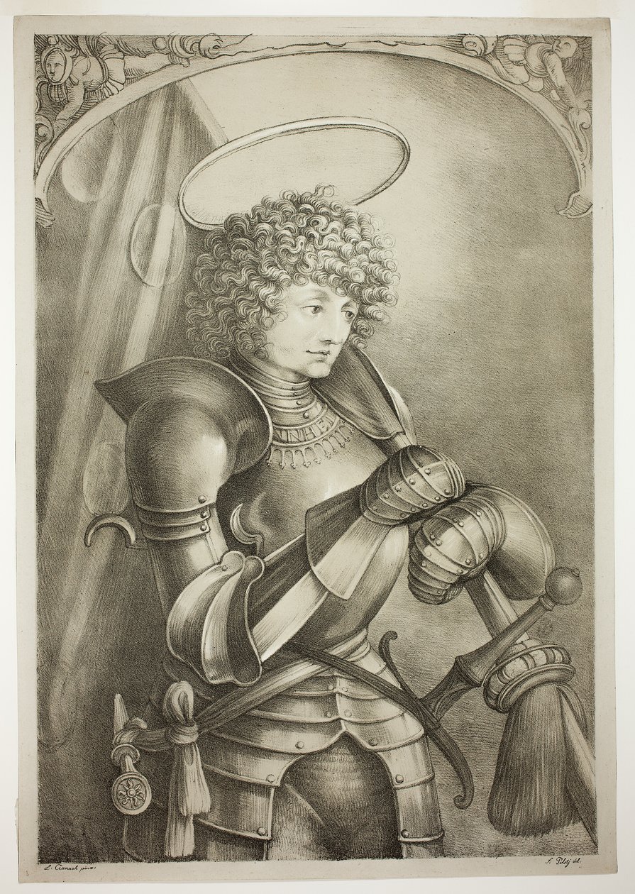 Sankt Georg in Rüstung von Ferdinand Piloty