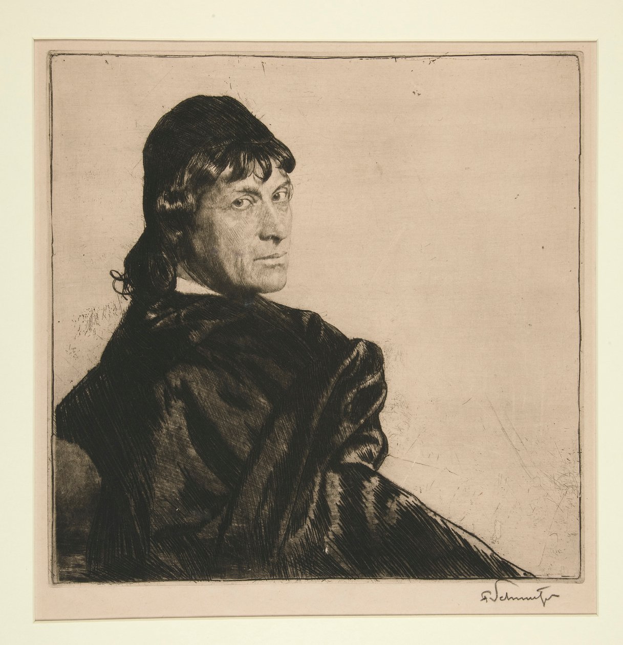Porträtstudie von Ferdinand Schmutzer