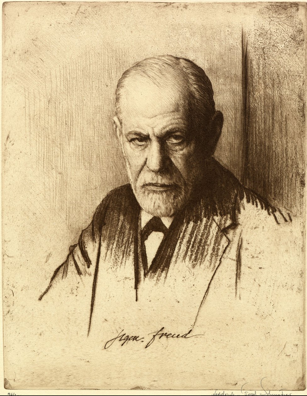 Porträt von Sigmund Freud 1856-1939, 1926 von Ferdinand Schmutzer