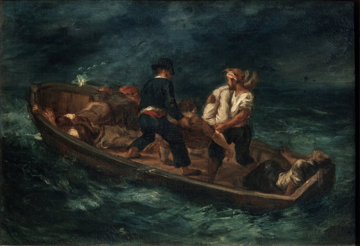 Nach einem Schiffbruch, 1847 von Ferdinand Victor Eugene Delacroix