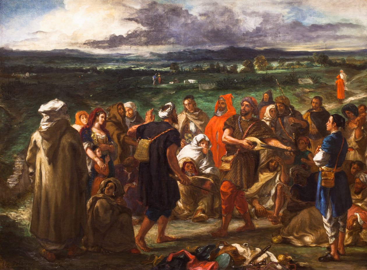 Komödianten oder arabische Gaukler von Ferdinand Victor Eugene Delacroix