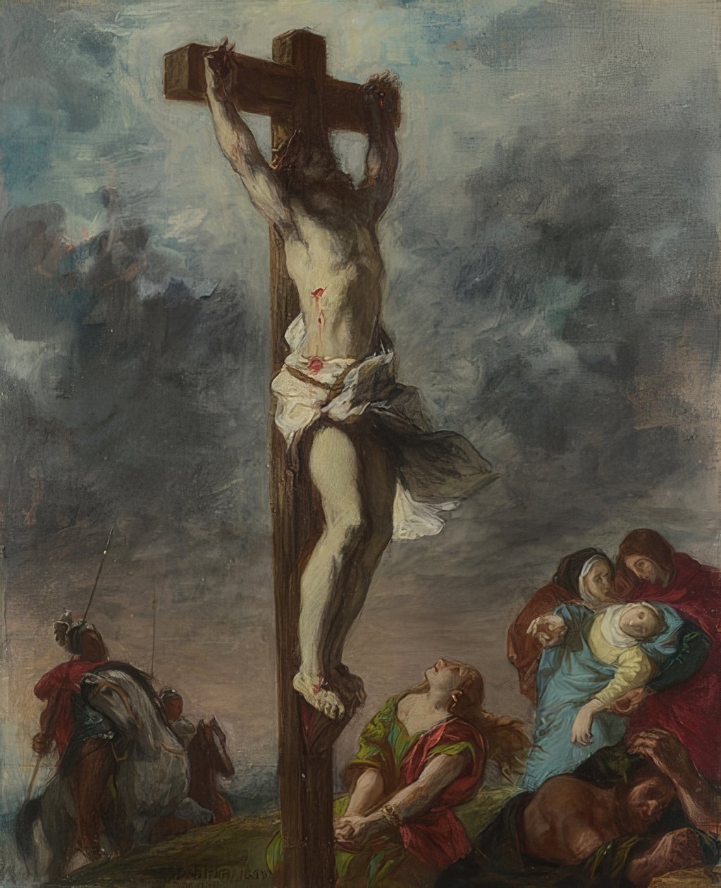Die Kreuzigung von Ferdinand Victor Eugene Delacroix