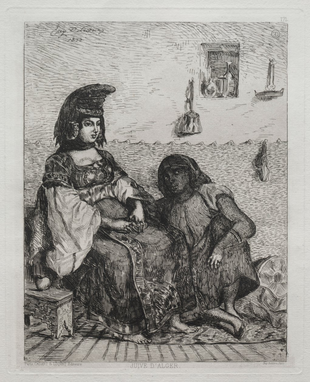 Jüdin aus Algier von Ferdinand Victor Eugene Delacroix