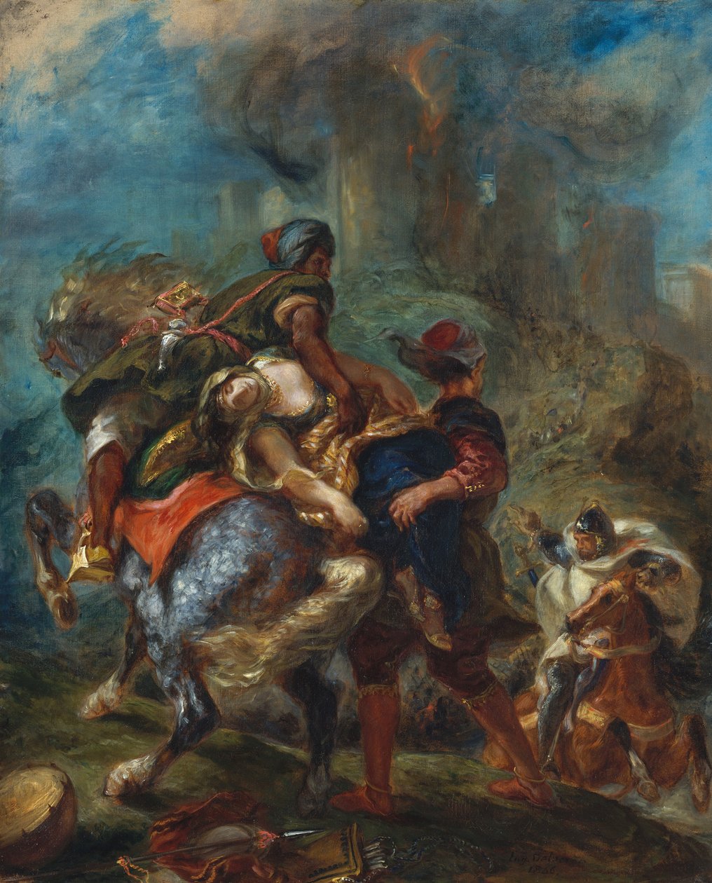 Die Entführung der Rebecca von Ferdinand Victor Eugene Delacroix