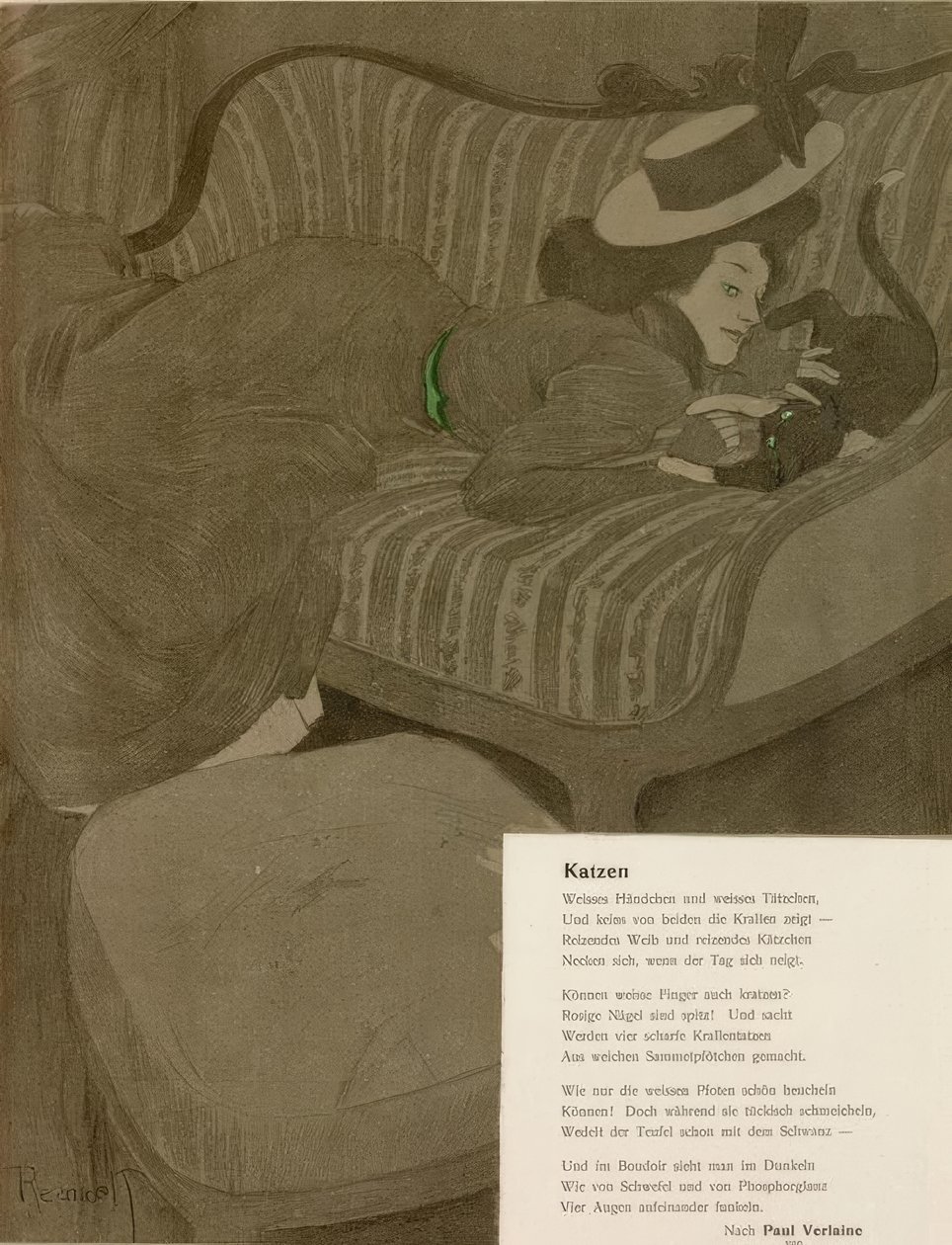 Katzen von Ferdinand von Reznicek