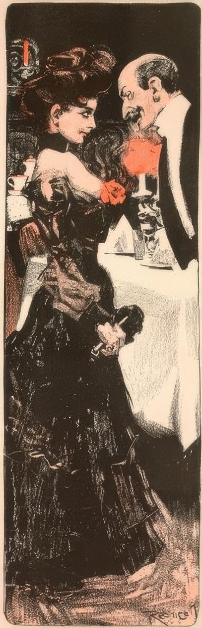 Konversation / Galante Welt von Ferdinand von Reznicek
