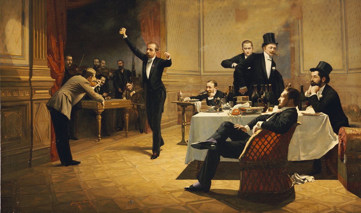 Das Abendessen, 1837 von Ferencz Paczka