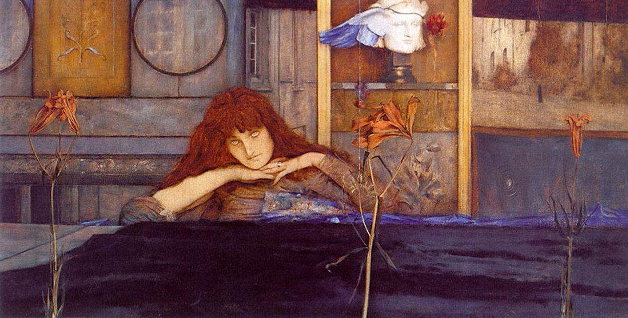 Ich schließe meine Tür vor mir selbst ab von Fernand Khnopff