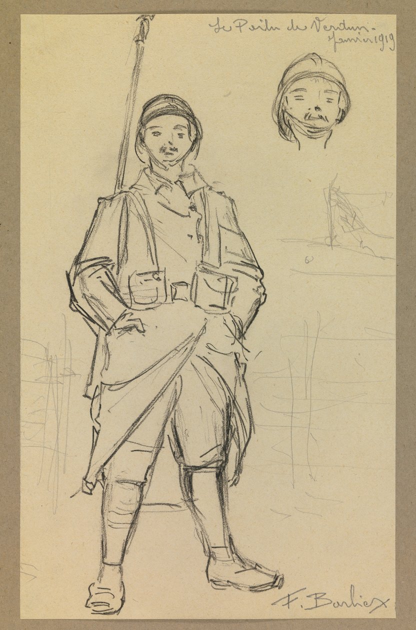 Le poilu de Verdun von Fernand Barbier