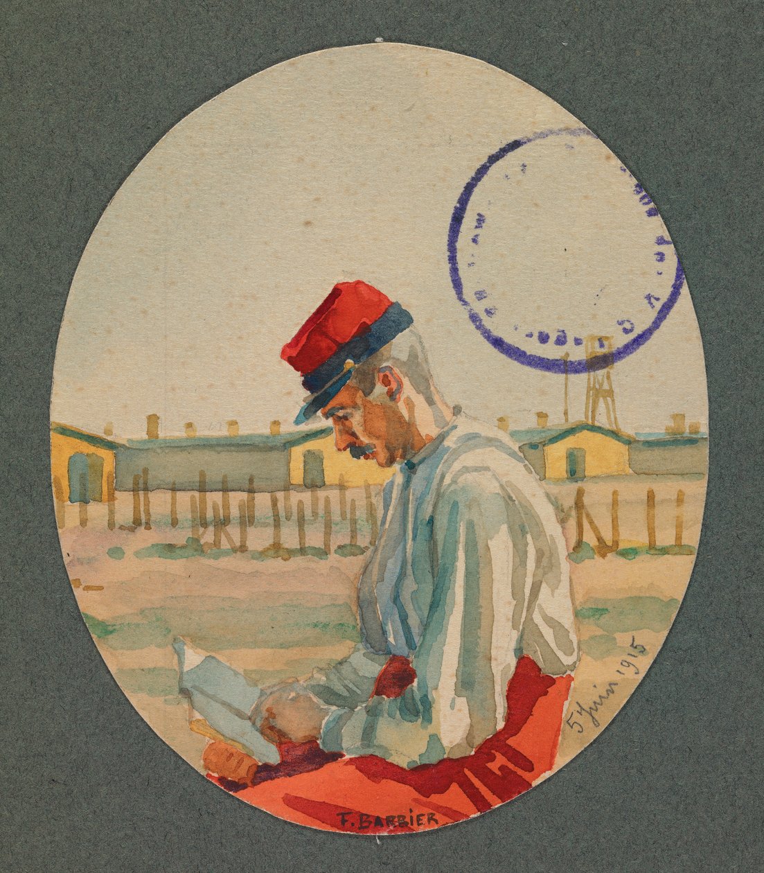 Mein Freund Simonet, Gefangener, liest in Gustrow von Fernand Barbier