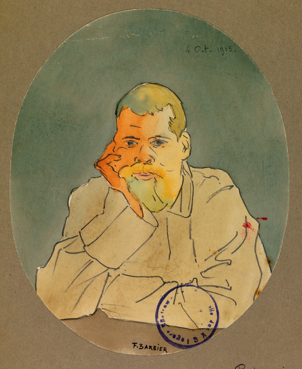 Porträt eines russischen Gefangenen, Gustrow von Fernand Barbier