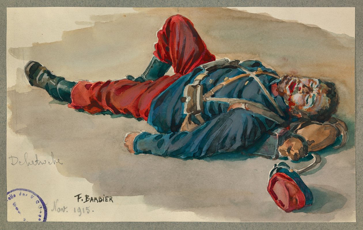 Private Delatroche will tot spielen, Gustrow von Fernand Barbier