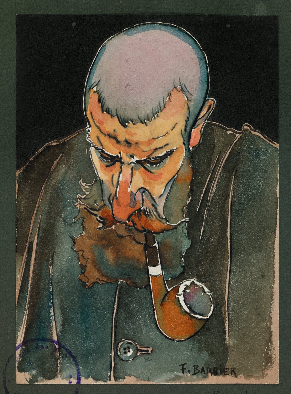 Sergeant Lavissiere zelebriert die Messe, Gustrow von Fernand Barbier