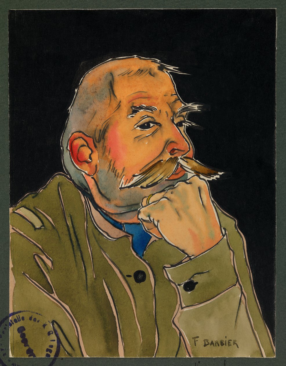 Sergeant Lecacheux, Gustrow von Fernand Barbier
