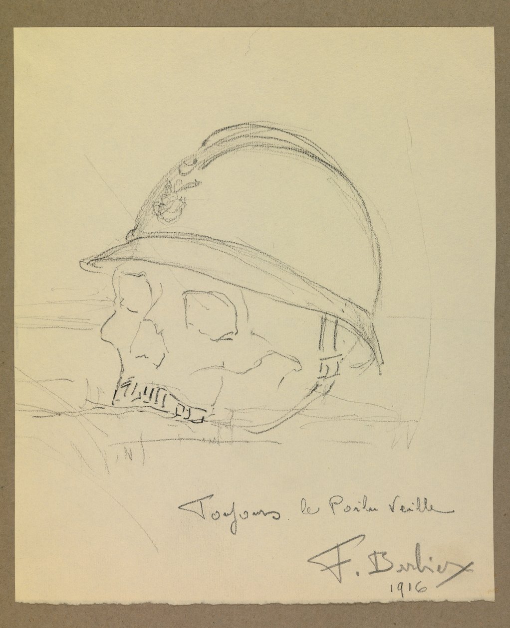 Toujours le poilu veille von Fernand Barbier