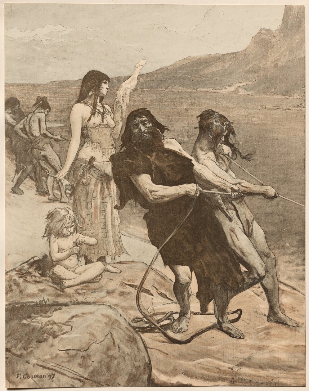 Cité Lacustre, 1897 von Fernand Cormon