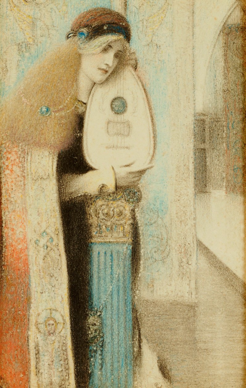 Ein Musiker, ca. 1899 von Fernand Khnopff