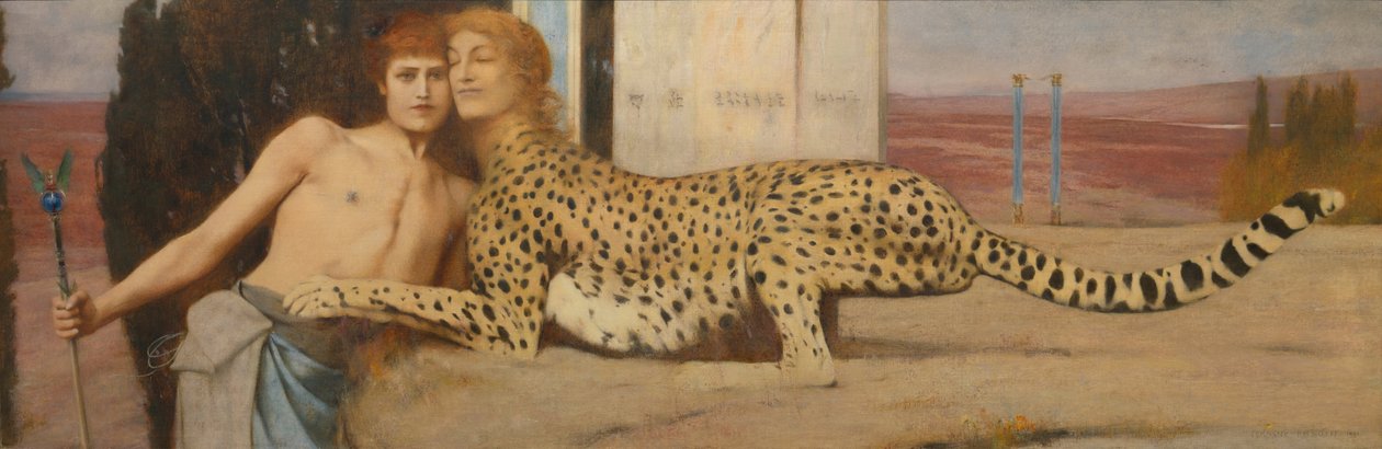 Zärtlichkeiten, 1896 von Fernand Khnopff