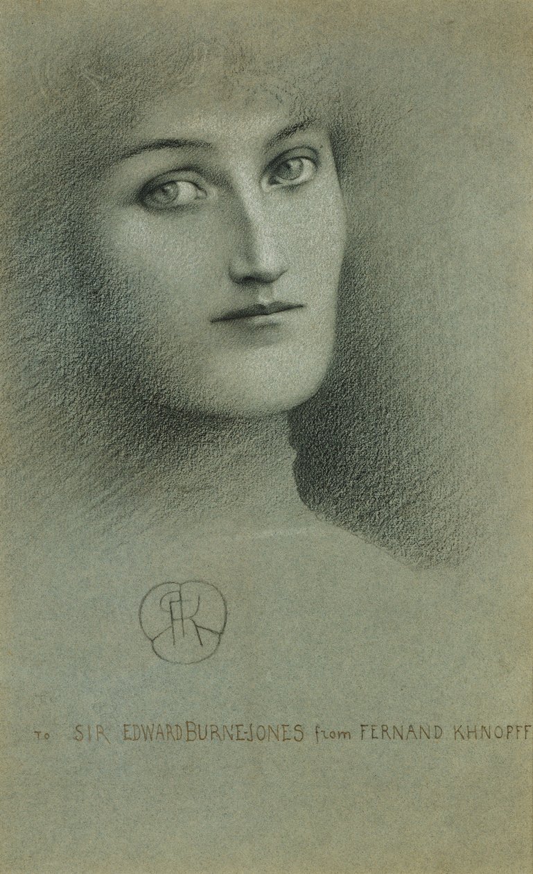 Weiblicher Kopf von Fernand Khnopff