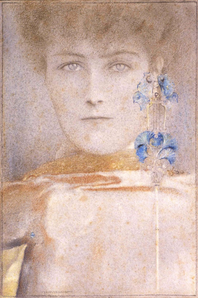 Weiße Maske von Fernand Khnopff