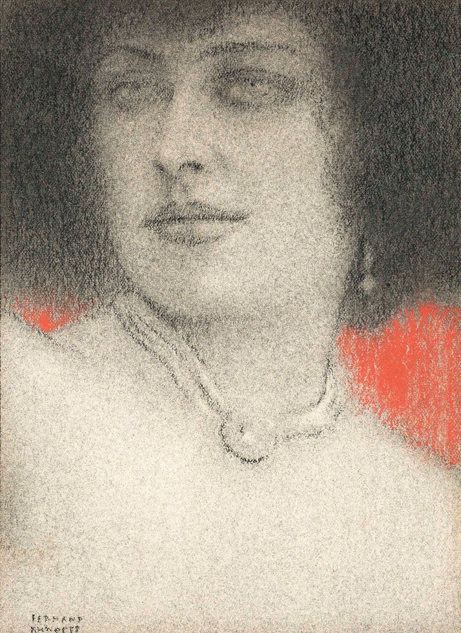 Studie einer Frau, ca. 1914 von Fernand Khnopff