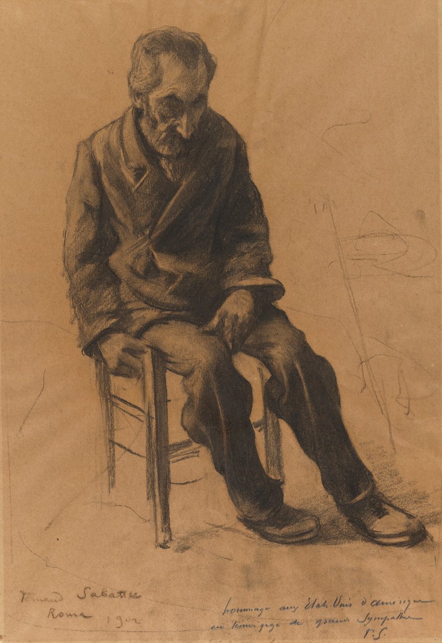 Männliche Figur von Fernand Sabatte