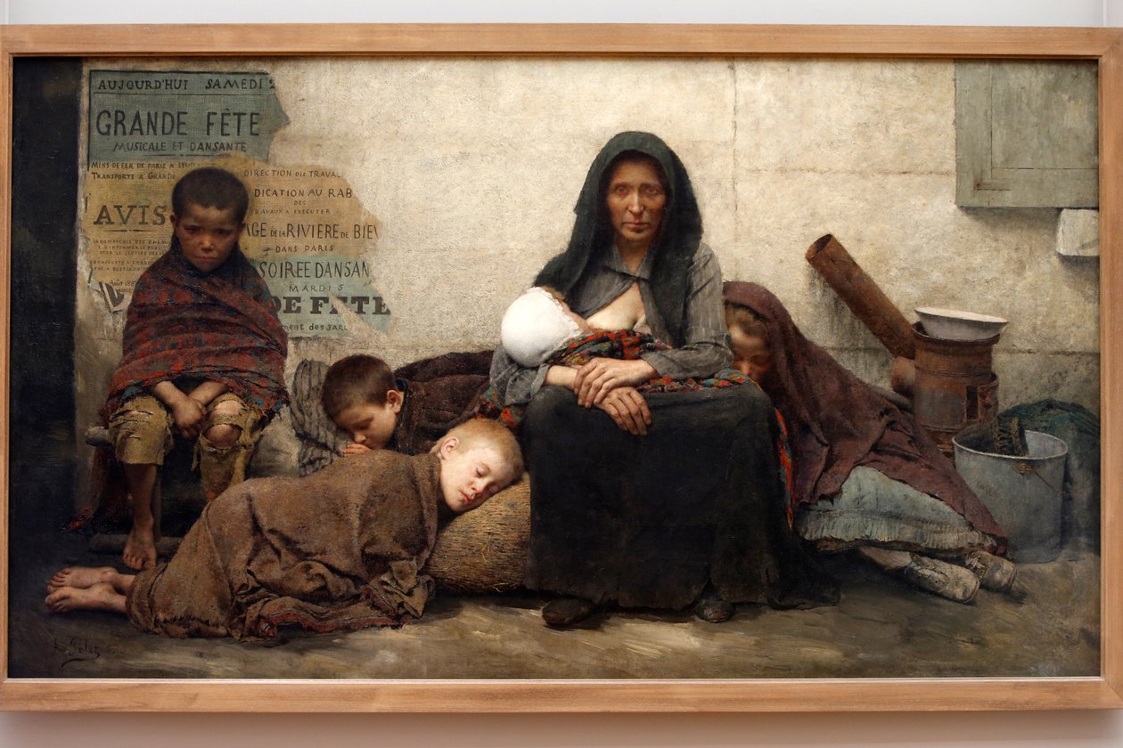Obdachlos, 1883 von Fernand de Cordova Pelez
