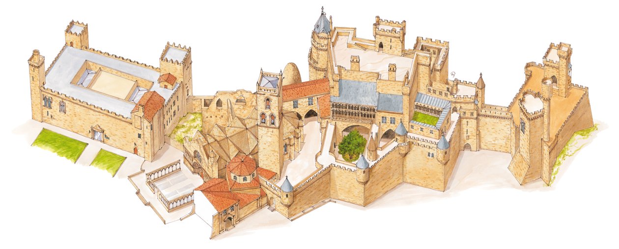 Burg Olite, Navarra, Spanien von Fernando Aznar Cenamor
