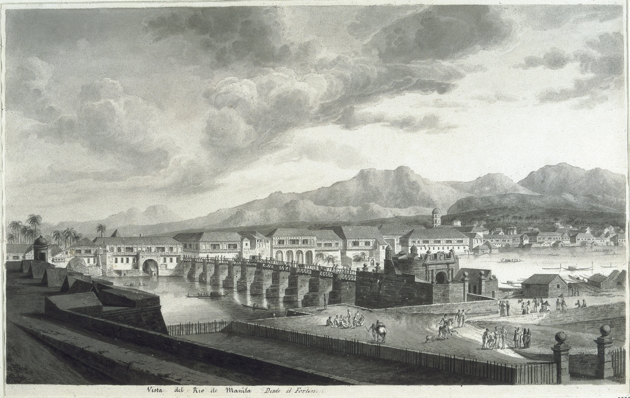 Ansicht von Fort Santiago in Manila von Fernando Brambila