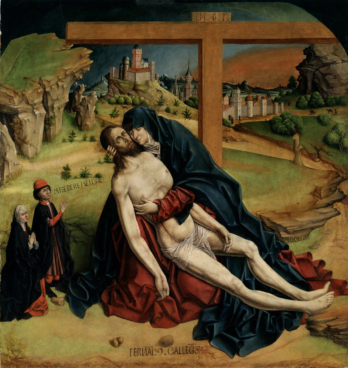 Pietà, 1465-1470 von Fernando Gallego