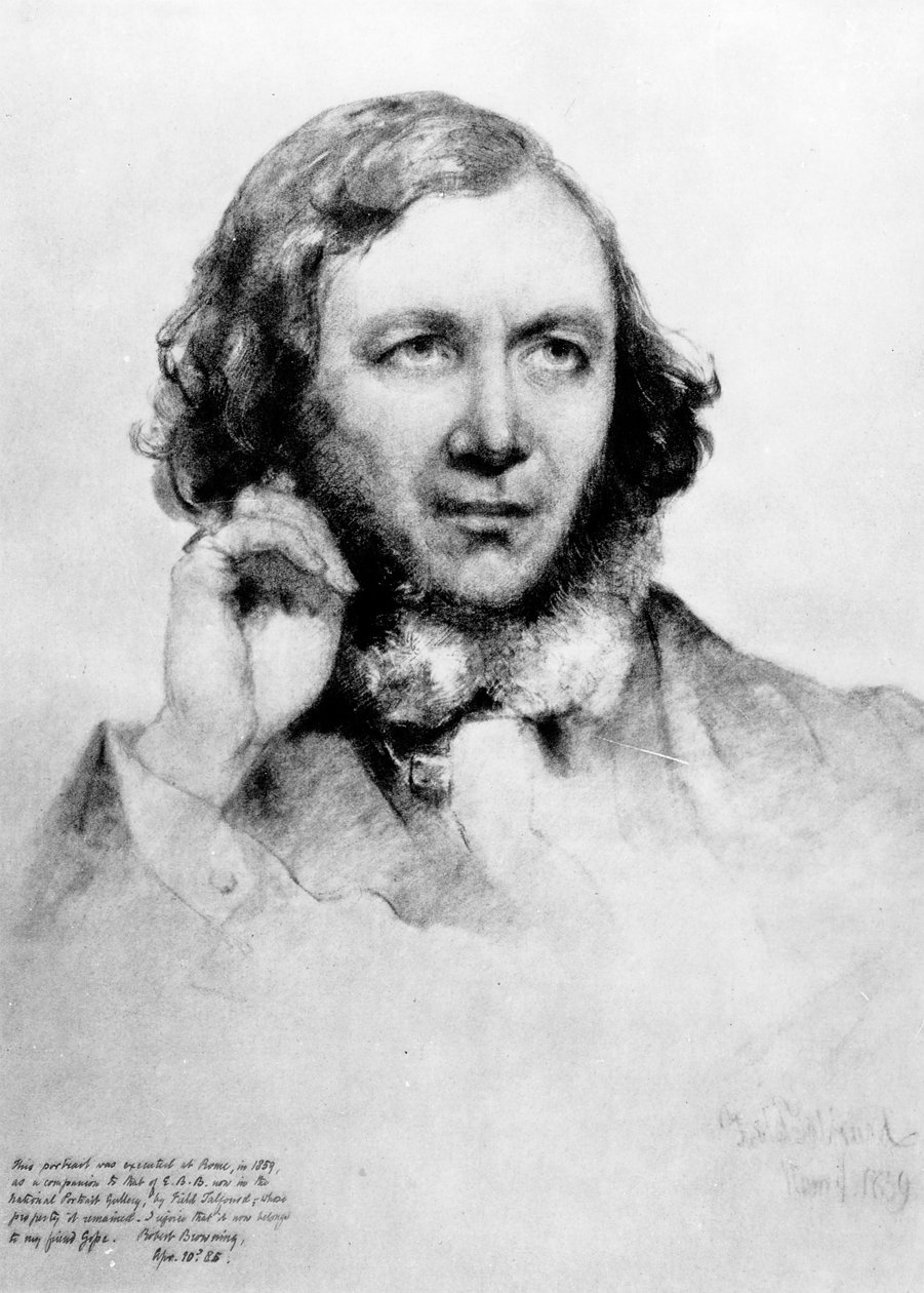 Porträt von Robert Browning (1859) von Field Talfourd
