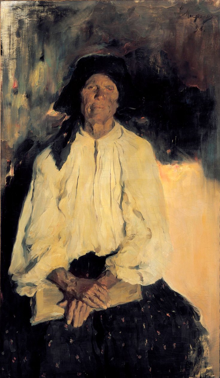 Porträt einer alten Dame von Filipp Andreevich Maliavin